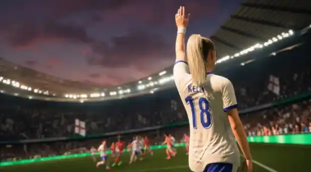 A visual glitch in EA Sports FC 27