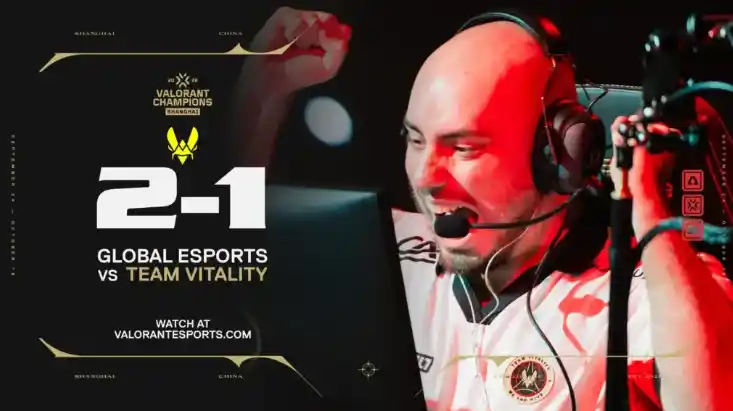 Team Vitality defeated Global Esports 2-1 in its debut at Valorant Champions 2026