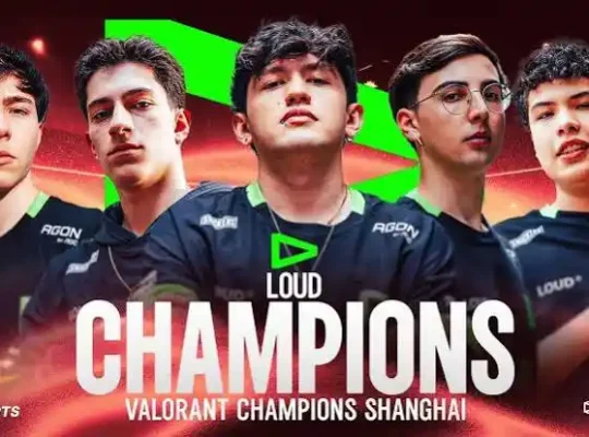 LOUD defeated Team Vitality 3-1 in Shanghai to claim its second VALORANT Champions 2026 title
