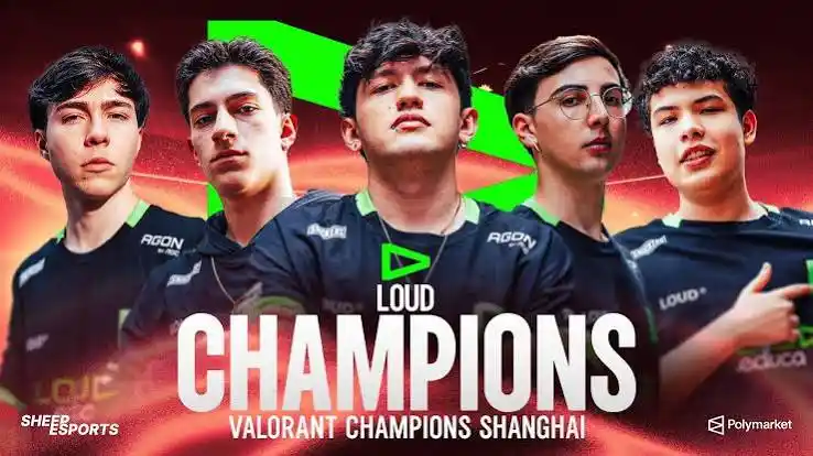LOUD defeated Team Vitality 3-1 in Shanghai to claim its second VALORANT Champions 2026 title