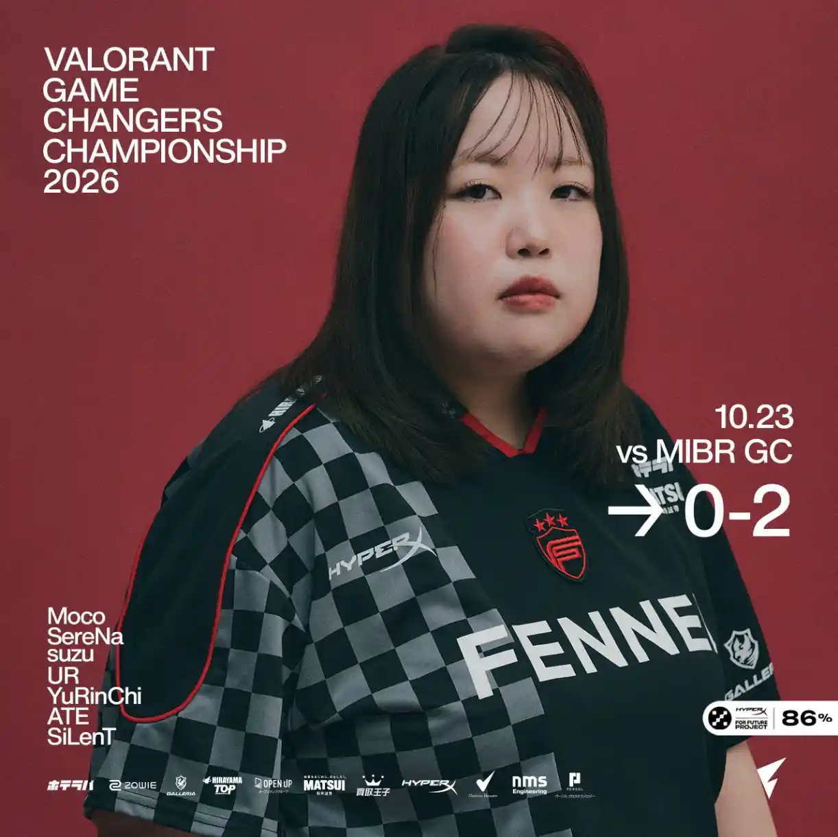 MIBR GC defeated FENNEL Female 2-0 at VCT Game Changers 2026